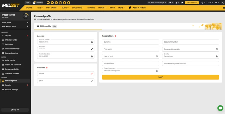 Jeetbuzz App Account Verification - Jeetbuzz App 6 New account verification at Melbet