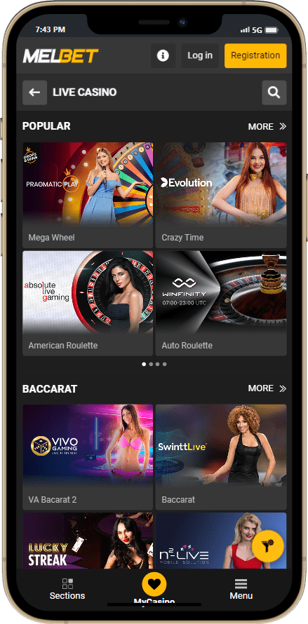 Live casino games