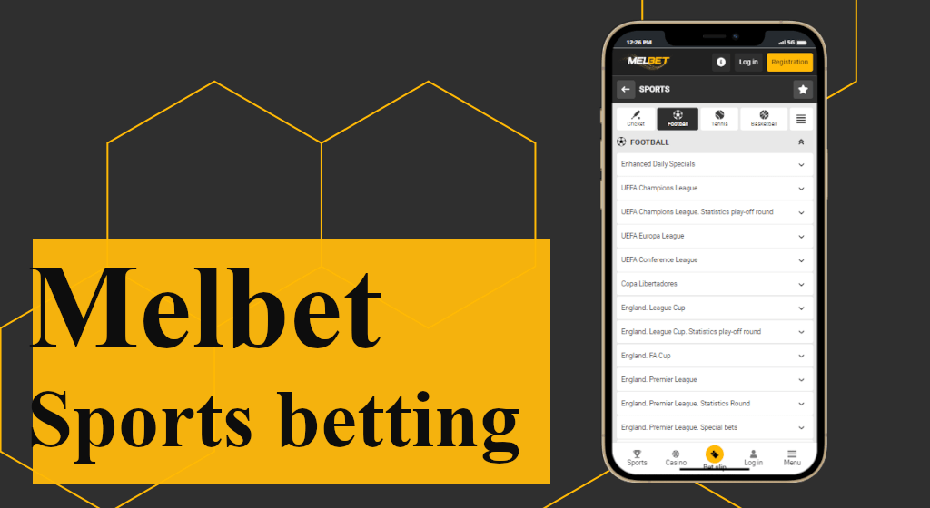 Melbet sports betting via website or mobile application in fantastic range of sport events with high odds and many betting options